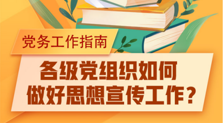 各級黨組織如何做好思想宣傳工作？2019年印發的《中國共產黨宣傳工作條例》是宣傳領域的主干性、基礎性黨內法規，以剛性的法規制度為全黨開展宣傳工作提供了有力指導和支撐。《條例》對各級黨委承擔的宣傳工作職責做了規定，為加強基層宣傳工作出實招。